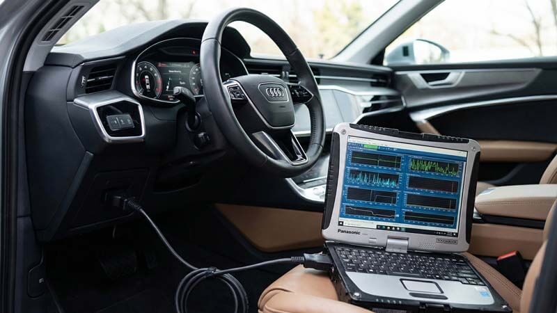 Компьютерная диагностика автомобиля Ауди через разъем OBD2