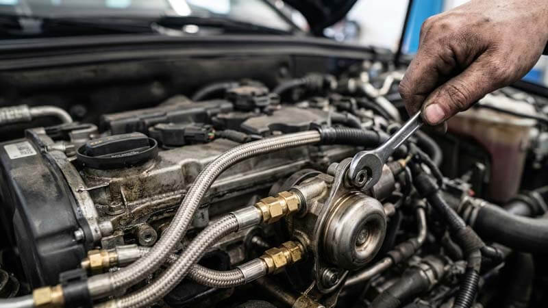 Ремонт топливного насоса высокого давления в двигателе автомобиля