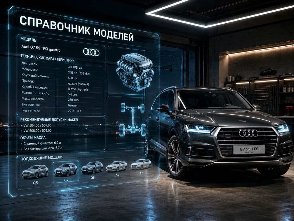 Справочник моделей Ауди